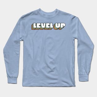 Level Up Retro Vintage Bubble Layers Long Sleeve T-Shirt